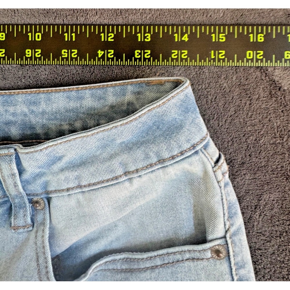 Frye Jeans Women 6/28 Light Stonewash Blue Straight Leg Western Cowgirl Casual - Picture 12 of 16